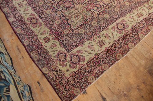 274 X 366CM ANTIQUE LAVAR KIRMAN CARPET - ADDITIONAL PHOTO 5