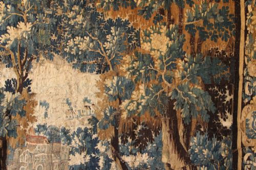 287 X 250CM 1718TH CENTURY VERDURE TAPESTRY POSSIBLY AUDENARDE - ADDITIONAL PHOTO 7