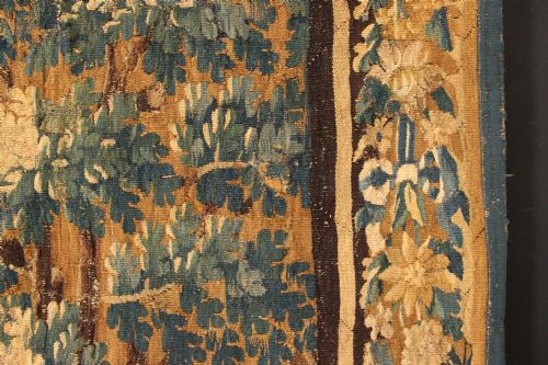 287 X 250CM 1718TH CENTURY VERDURE TAPESTRY POSSIBLY AUDENARDE - ADDITIONAL PHOTO 9