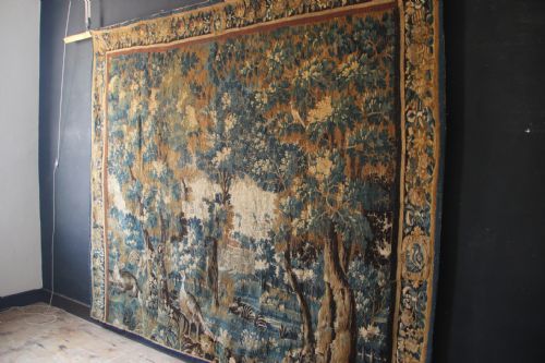 287 X 250CM 1718TH CENTURY VERDURE TAPESTRY POSSIBLY AUDENARDE - ADDITIONAL PHOTO 10