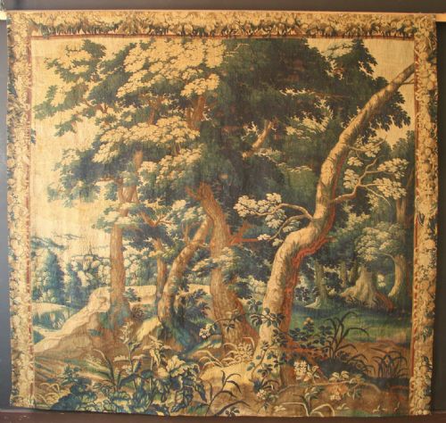 257 (Wide) X 239cm (Tall) 17/18th Century Fine Verdure Tapestry