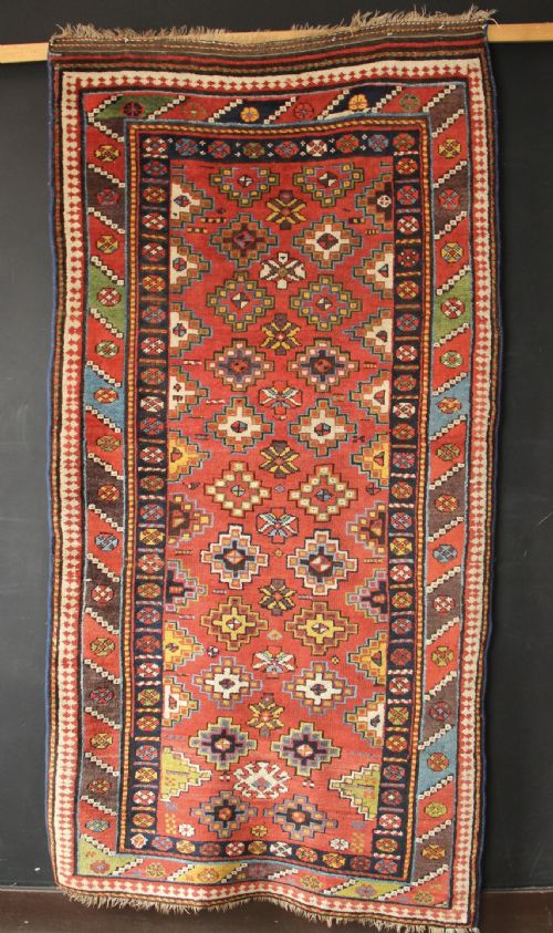 119 X 236cm Antique Kurdish Rug
