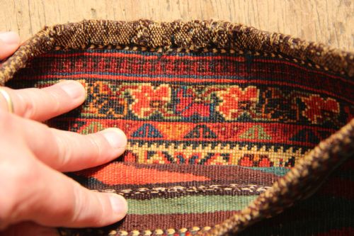 22 X 30CM VERY FINE ANTIQUE AFSHAR 'CHANTEH' OR PERSONAL BAG - ADDITIONAL PHOTO 3