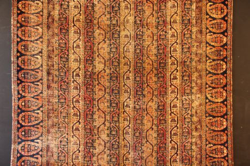 178 X 370CM FINE ANTIQUE KHOROSSAN CARPET - ADDITIONAL PHOTO 1