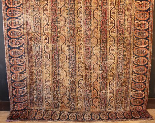 178 X 370CM FINE ANTIQUE KHOROSSAN CARPET - ADDITIONAL PHOTO 2