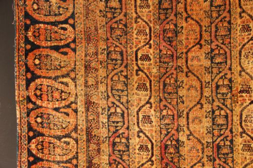 178 X 370CM FINE ANTIQUE KHOROSSAN CARPET - ADDITIONAL PHOTO 6