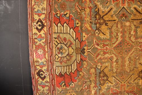 220 X 566CM 18TH CENTURY CAUCASIAN KUBA BLOSSOM CARPET - ADDITIONAL PHOTO 3