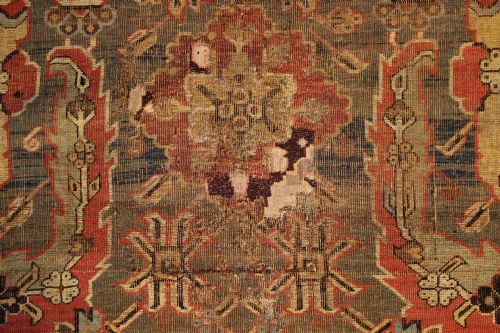 220 X 566CM 18TH CENTURY CAUCASIAN KUBA BLOSSOM CARPET - ADDITIONAL PHOTO 6