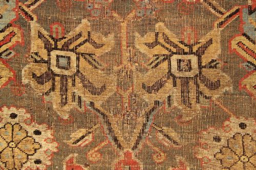 220 X 566CM 18TH CENTURY CAUCASIAN KUBA BLOSSOM CARPET - ADDITIONAL PHOTO 7