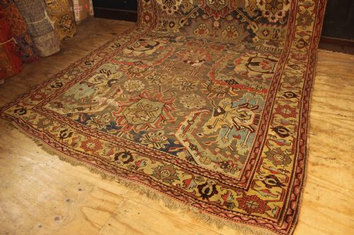 220 X 566CM 18TH CENTURY CAUCASIAN KUBA BLOSSOM CARPET - ADDITIONAL PHOTO 14