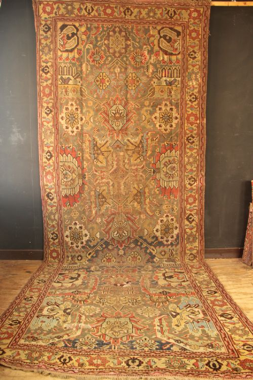 220 X 566CM 18TH CENTURY CAUCASIAN KUBA BLOSSOM CARPET - ADDITIONAL PHOTO 15