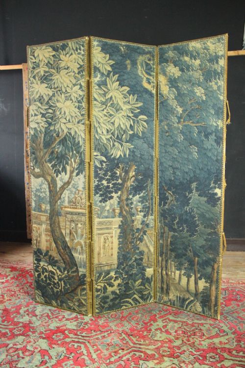 190 X 152CM FINE ANTIQUE FLEMISH VERDURE SCREEN