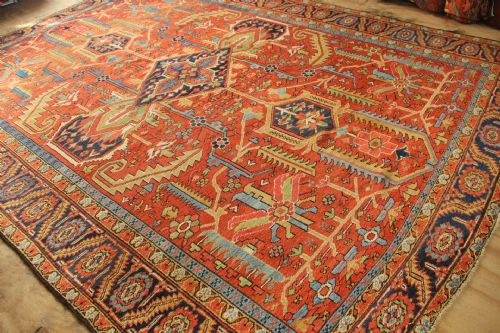 276 X 370CM ANTIQUE HERIZ CARPET - ADDITIONAL PHOTO 4