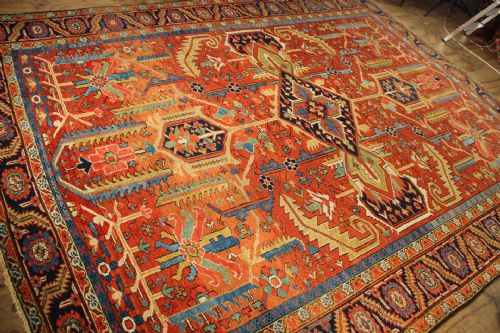 276 X 370CM ANTIQUE HERIZ CARPET - ADDITIONAL PHOTO 7