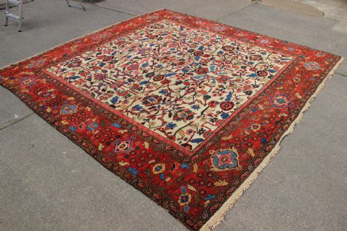 310 X 315CM ANTIQUE FEREGHAN CARPET - ADDITIONAL PHOTO 12