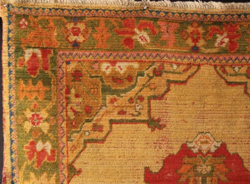 122 X 186CM ANTIQUE KULA OUSHAK RUG - ADDITIONAL PHOTO 3