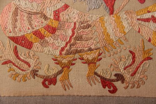 43 X 46CM LATE 19TH CENTURY GREEK ISLAND EMBROIDERY SKYROS - ADDITIONAL PHOTO 3