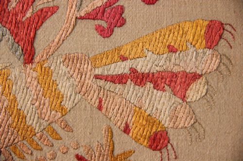 43 X 46CM LATE 19TH CENTURY GREEK ISLAND EMBROIDERY SKYROS - ADDITIONAL PHOTO 4