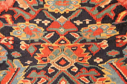 137 X 210CM MID 19TH CENTURY FINE SENNEH KILIM - ADDITIONAL PHOTO 6