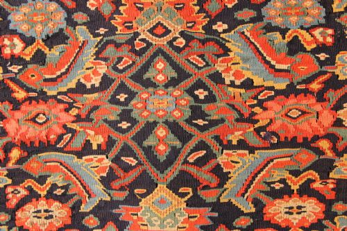 137 X 210CM MID 19TH CENTURY FINE SENNEH KILIM - ADDITIONAL PHOTO 7