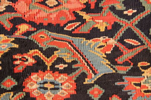 137 X 210CM MID 19TH CENTURY FINE SENNEH KILIM - ADDITIONAL PHOTO 13