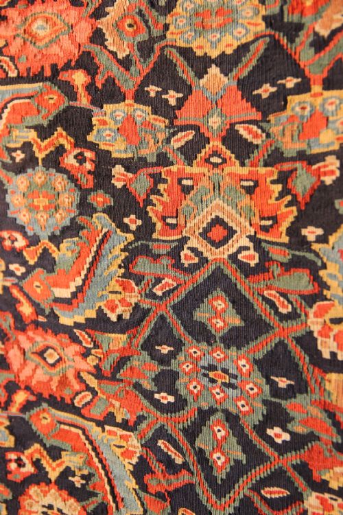 137 X 210CM MID 19TH CENTURY FINE SENNEH KILIM - ADDITIONAL PHOTO 16
