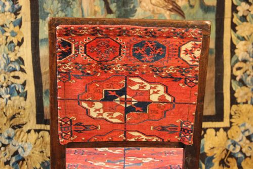 87 X 54 X 42CM EARLY ENGLISH OAK CHAIR - ADDITIONAL PHOTO 9