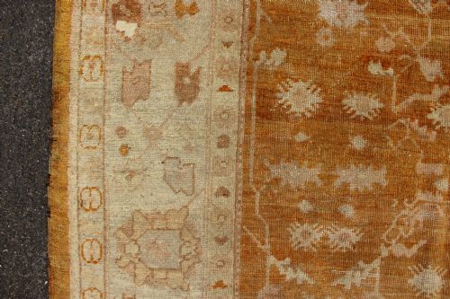 305 X 322CM FINE ANTIQUE FADED OUSHAK - ADDITIONAL PHOTO 1