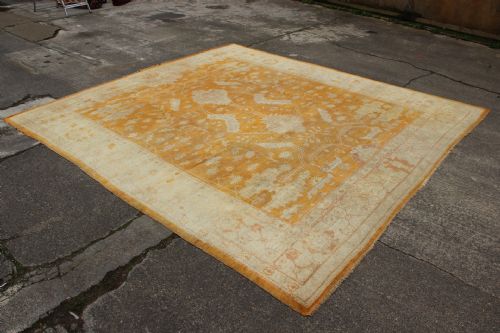 305 X 322CM FINE ANTIQUE FADED OUSHAK - ADDITIONAL PHOTO 8