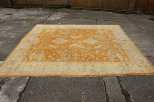 305 X 322CM FINE ANTIQUE FADED OUSHAK - ADDITIONAL PHOTO 9