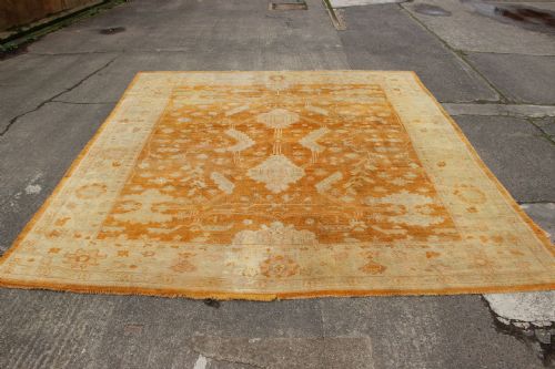 305 X 322CM FINE ANTIQUE FADED OUSHAK - ADDITIONAL PHOTO 11
