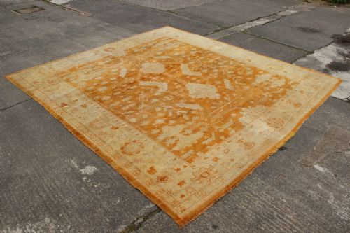 305 X 322CM FINE ANTIQUE FADED OUSHAK - ADDITIONAL PHOTO 12