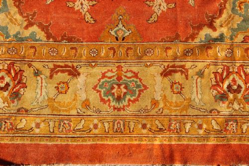 310 X 387CM ANTIQUE AMRITSAR CARPET NORTHERN INDIA - ADDITIONAL PHOTO 5