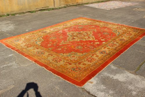 310 X 387CM ANTIQUE AMRITSAR CARPET NORTHERN INDIA - ADDITIONAL PHOTO 8