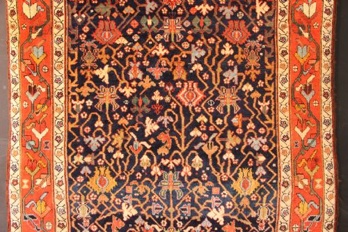 132 X 258CM FINE ANTIQUE SENEH CARPET - ADDITIONAL PHOTO 1