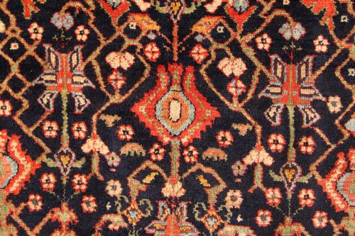 132 X 258CM FINE ANTIQUE SENEH CARPET - ADDITIONAL PHOTO 5