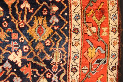 132 X 258CM FINE ANTIQUE SENEH CARPET - ADDITIONAL PHOTO 6