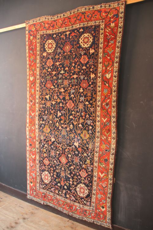 132 X 258CM FINE ANTIQUE SENEH CARPET - ADDITIONAL PHOTO 7