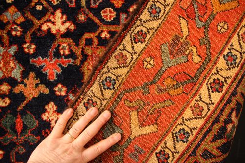 132 X 258CM FINE ANTIQUE SENEH CARPET - ADDITIONAL PHOTO 8