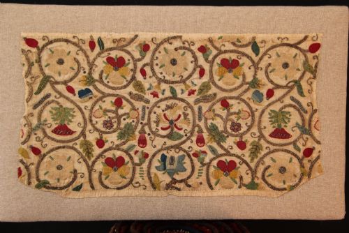 45 X 28CM EARLY 17TH CENTURY ENGLISH COIF