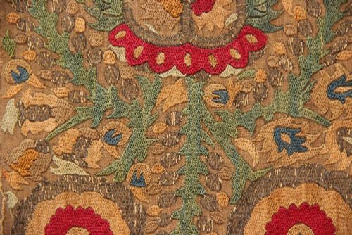 42 X 43CM 18TH CENTURY HAND TOWEL END PANEL EPIRUS GREECE - ADDITIONAL PHOTO 4