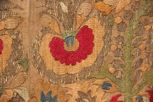 42 X 43CM 18TH CENTURY HAND TOWEL END PANEL EPIRUS GREECE - ADDITIONAL PHOTO 5