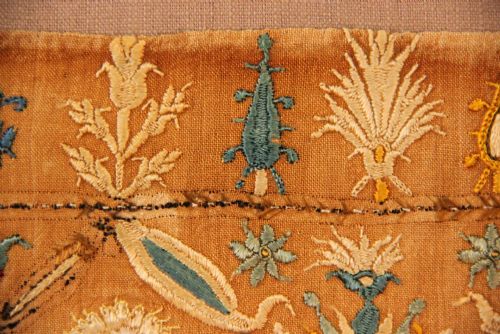 61 X 27CM 18TH CENTURY CRETAN EMBROIDERY GREEK ISLANDS - ADDITIONAL PHOTO 4