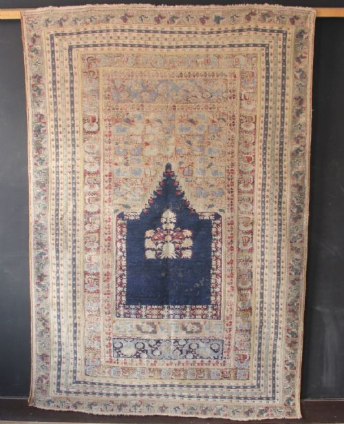 157 X 232cm Fine Early 19th C Ghiordes Prayer Rug