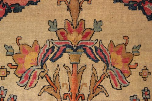 125 X 206CM FINE ANTIQUE KIRMAN LAVAR RUG - ADDITIONAL PHOTO 3