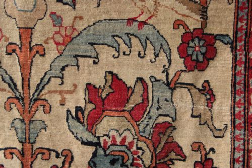 125 X 206CM FINE ANTIQUE KIRMAN LAVAR RUG - ADDITIONAL PHOTO 5