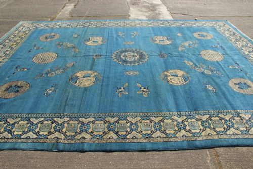 335 X 459 FINE ANTIQUE CHINESE CARPET - ADDITIONAL PHOTO 10