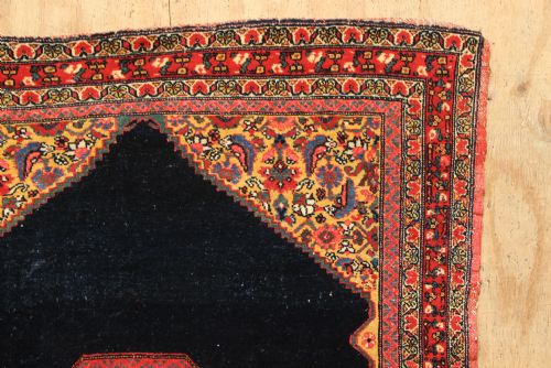 103 X 109CM FINE ANTIQUE SENNEH SADDLERUG - ADDITIONAL PHOTO 2