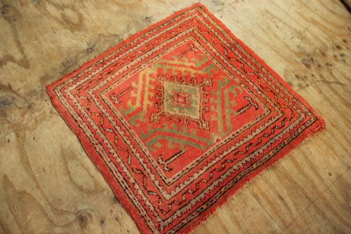 92 X 90CM ANTIQUE OUSHAK SQUARE - ADDITIONAL PHOTO 5