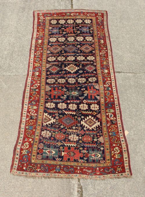 134 X 302CM FINE ANTIQUE KURDISH LONG RUG